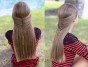 Праздничные детские прически на длинные волосы